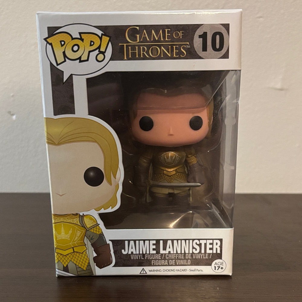 Pop! Funko Figure, Game of Thrones Jaime Lannister, Brand New in Box!